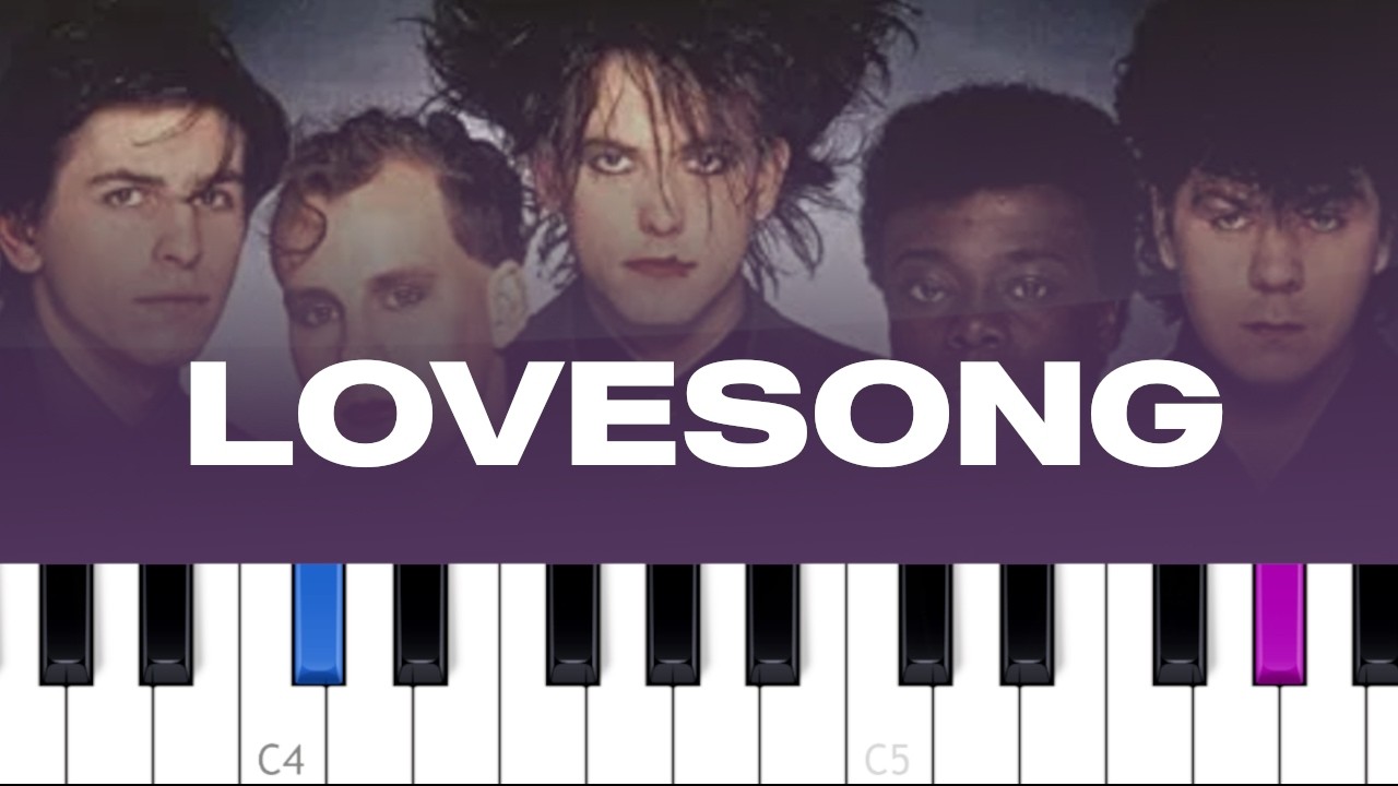 The Cure - Lovesong (piano tutorial)