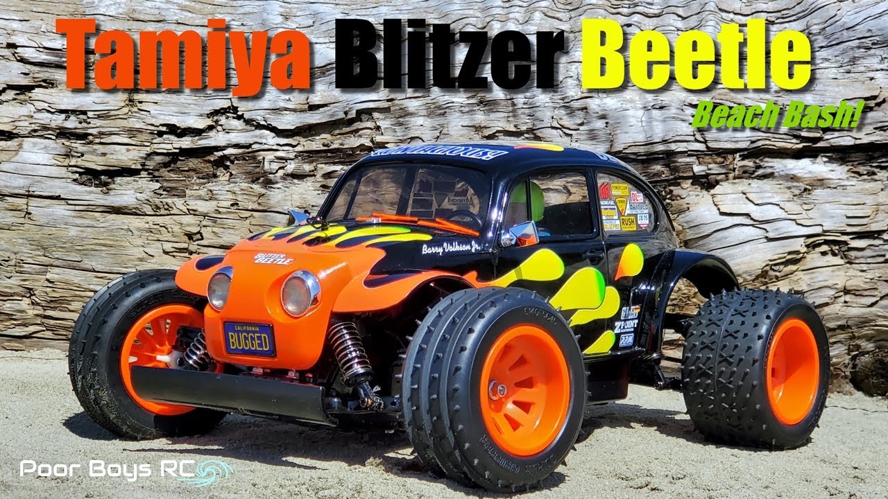 Brushless Tamiya Blitzer Beetle on the Beach!