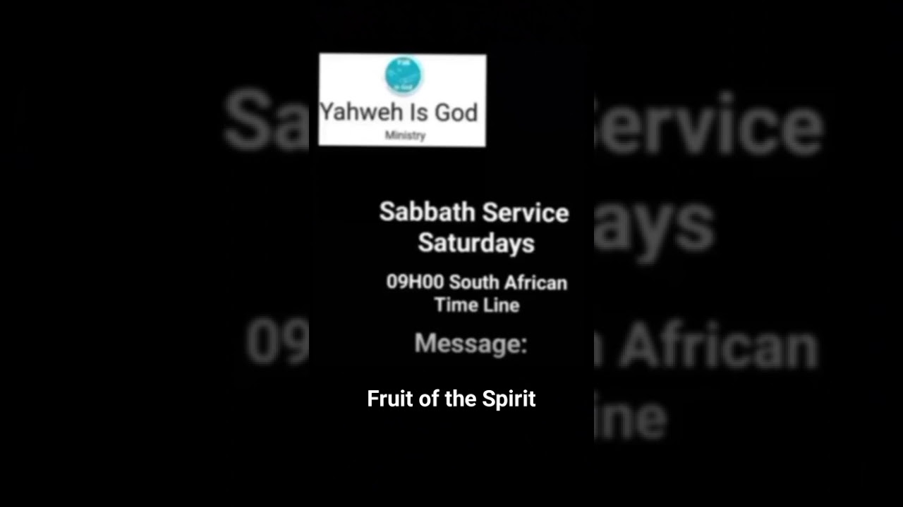 Sabbath Service - Fruit of the Spirit - 14 Feb 2026