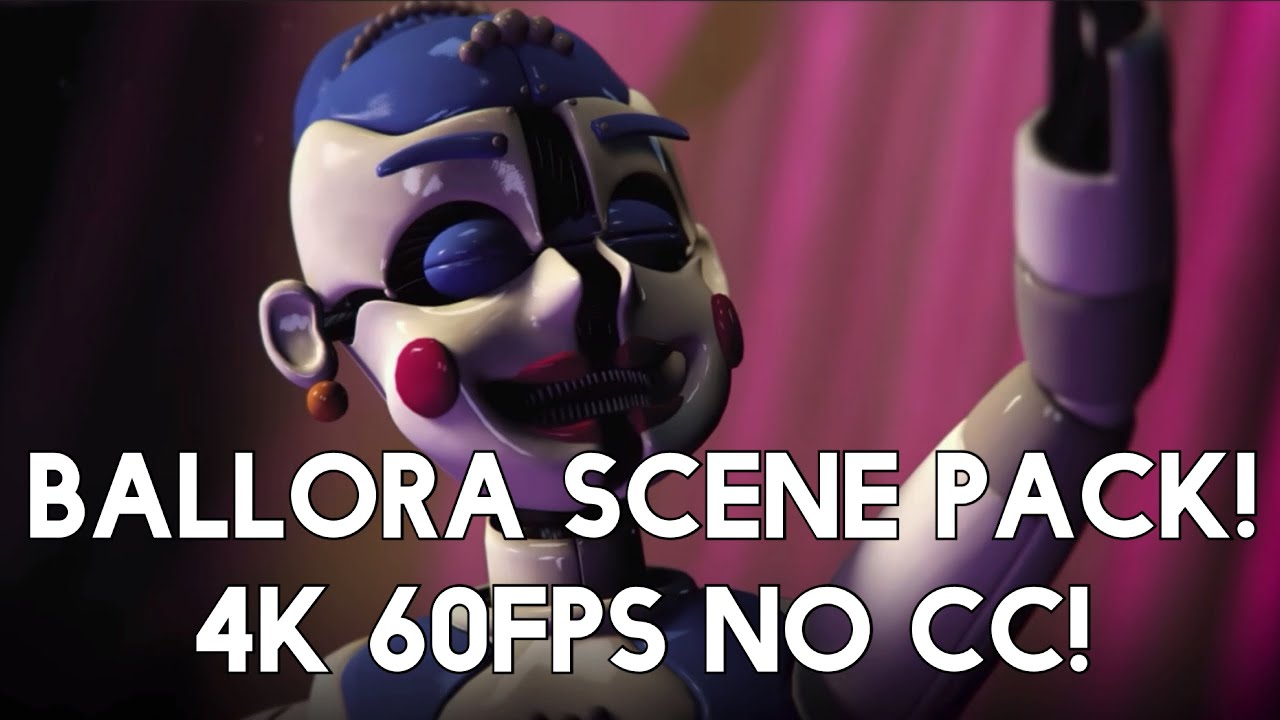Ballora scene pack! 4K 60FPS No CC #shorts
