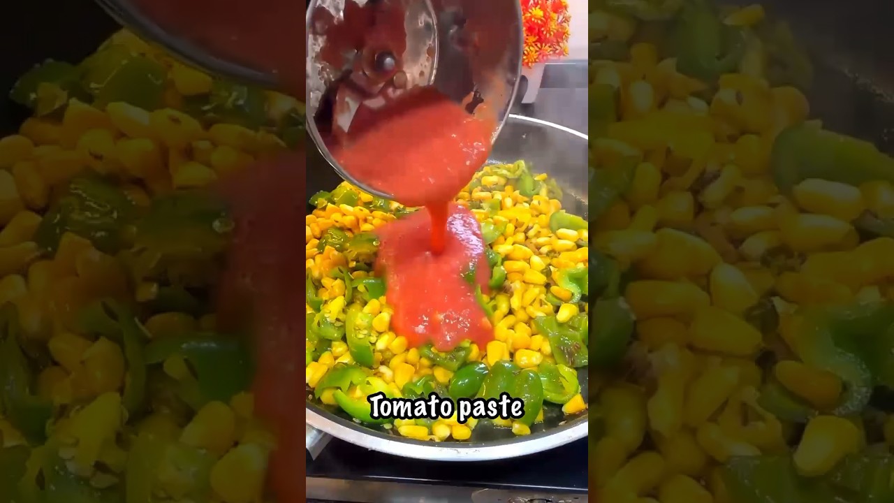 Corn Capsicum Masala!! #ritusculinaryarts #shorts #streetfood