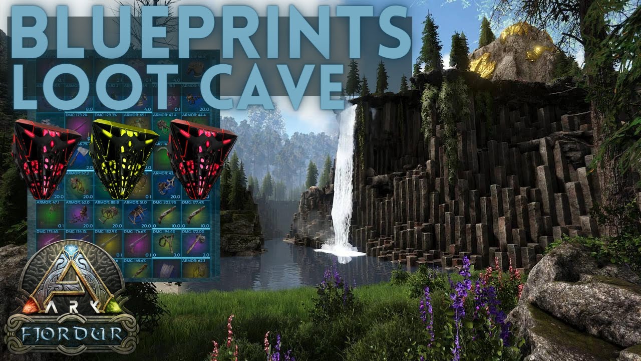 Blueprints & Loot Cave on Fjordur | Loot Crate Location & EASY Method | ARK | ARK: Survival Evolved