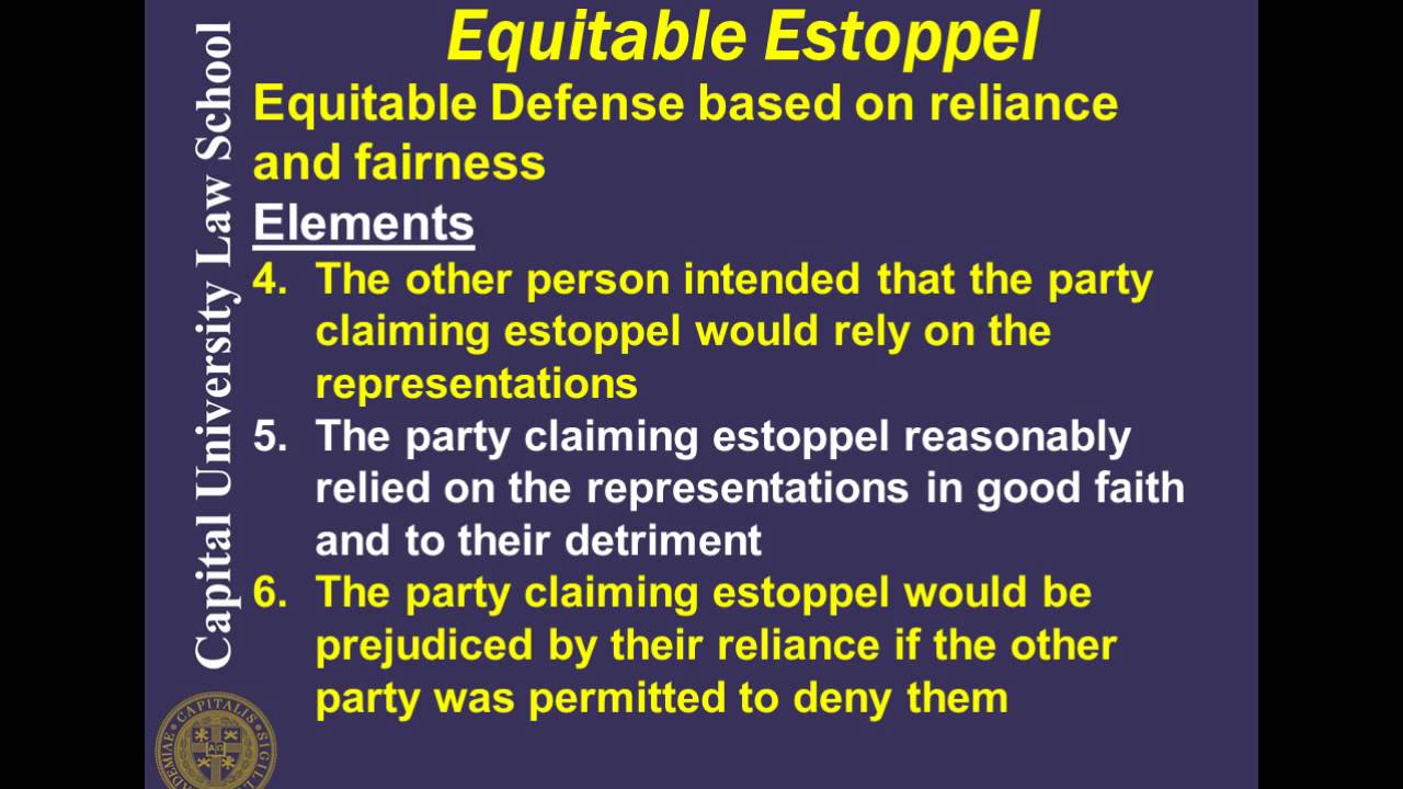 Remedies Video Lecture 9 - Equitable Defenses