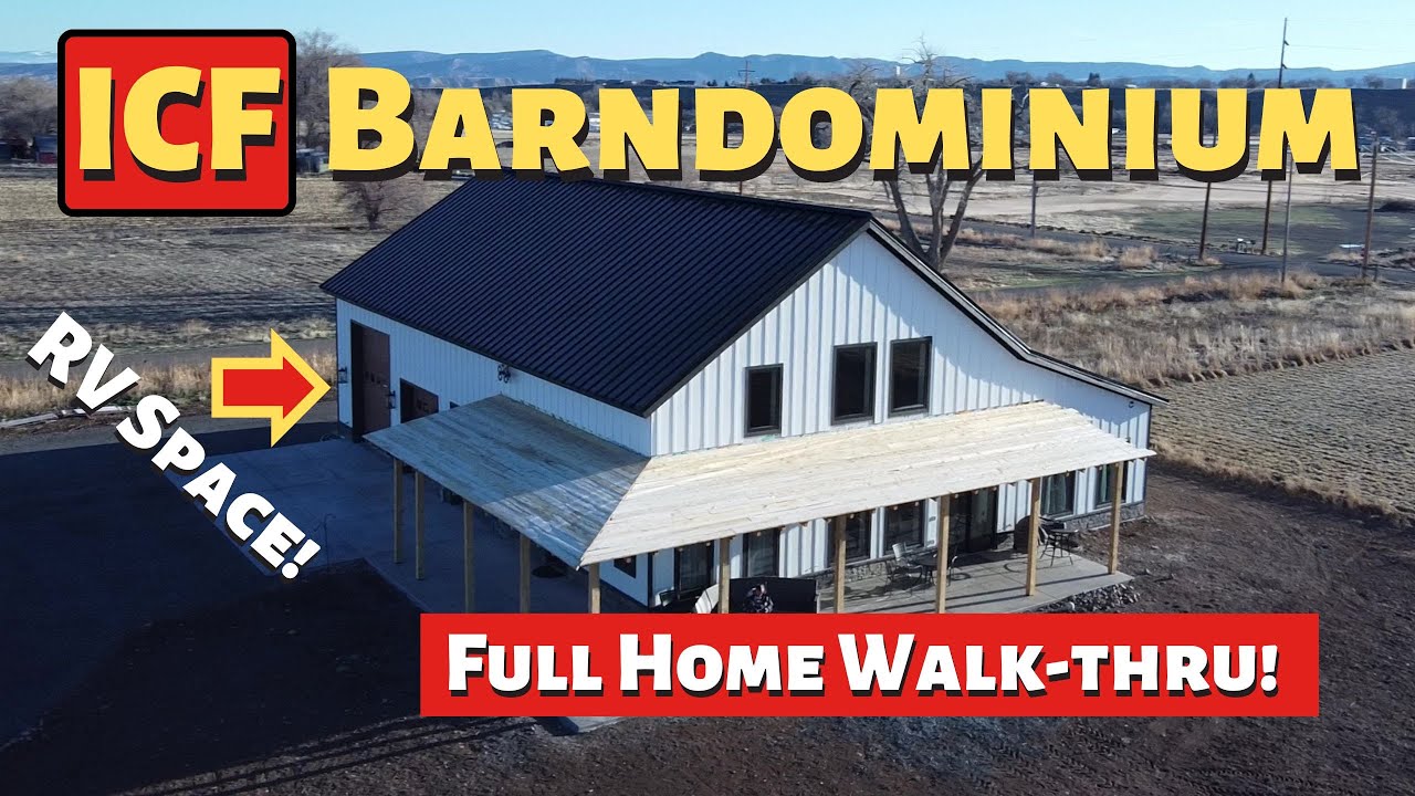 Дом на колесах Barndominium Tour с 2 спальнями и 2 ванными комнатами, полностью меблированный, с ...