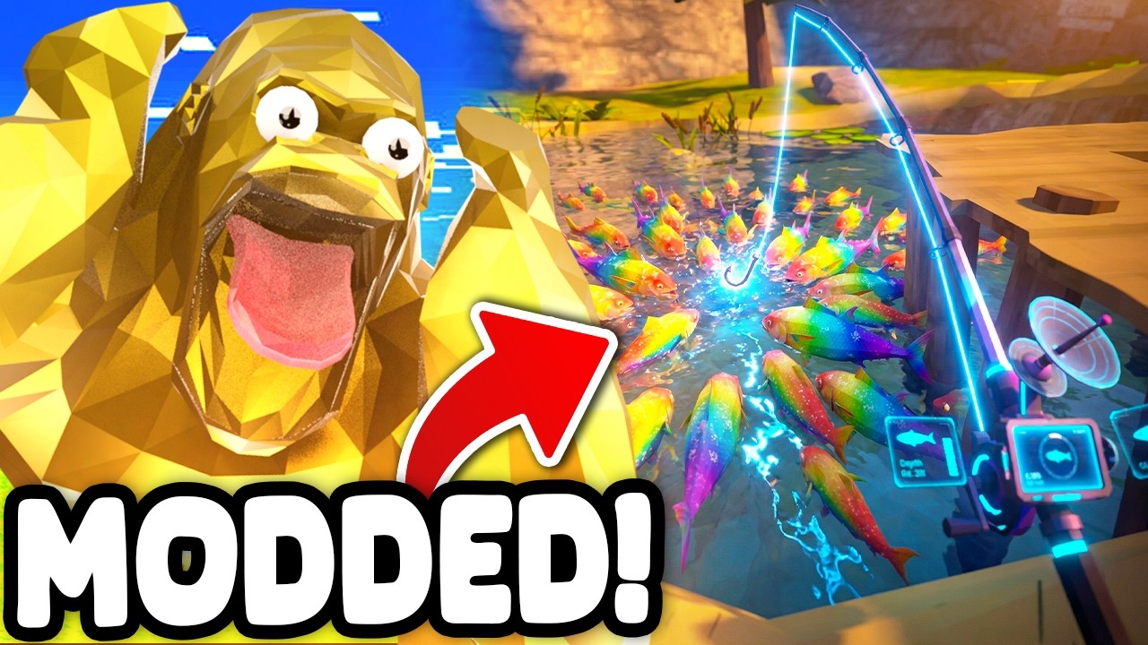 I Unlocked NEW MODDED FISHING ROD in the FISHING UPDATE! (Animal Company VR)