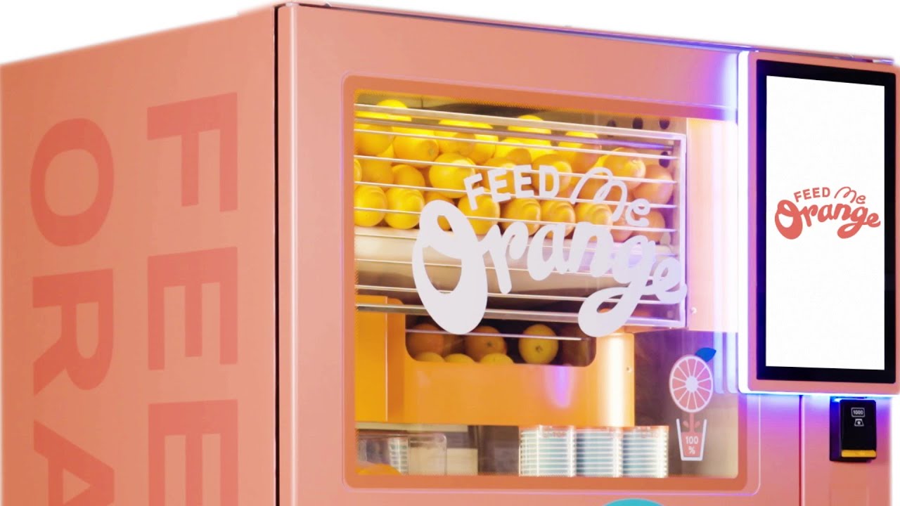 Feed ME Orange 生搾りオレンジジュース自動販売機