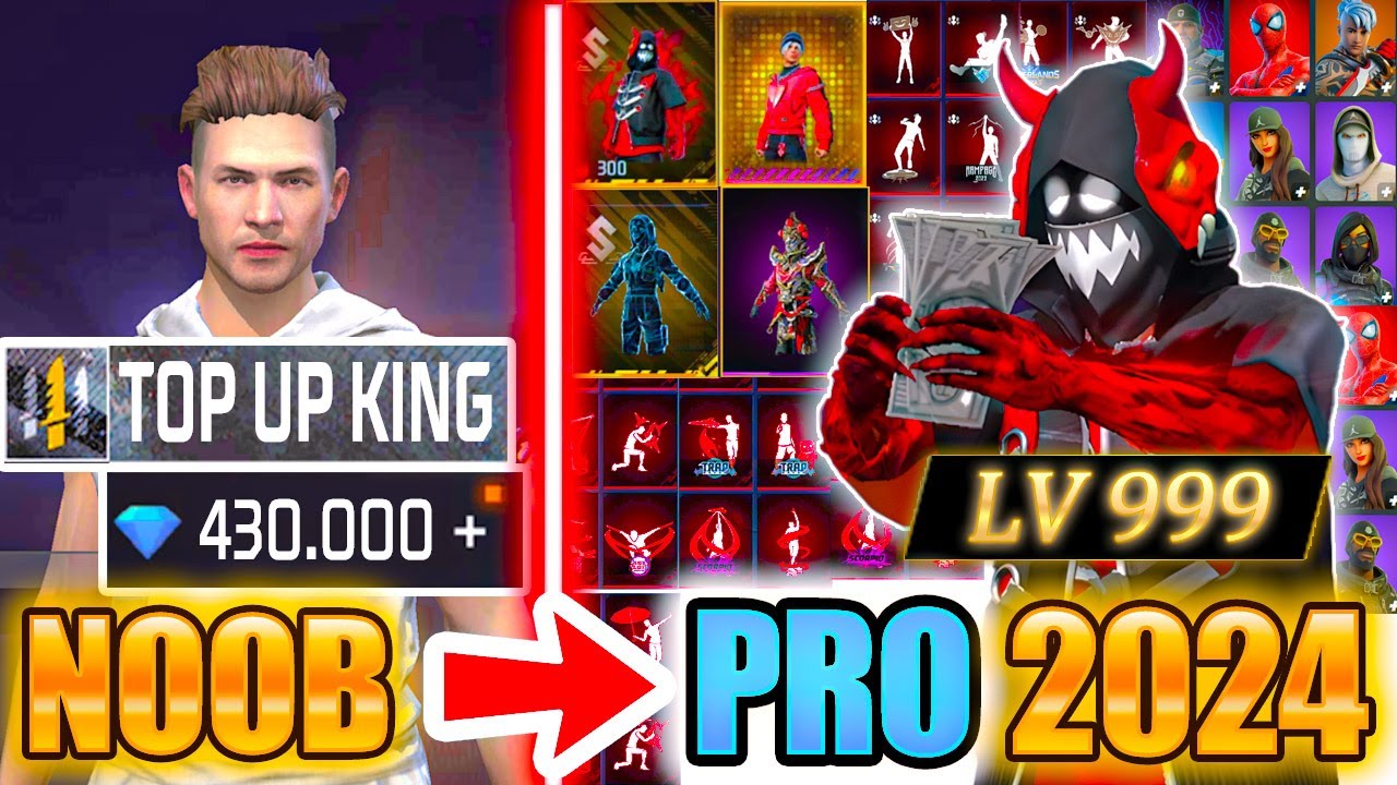 400.000💎АЛМАЗОВ🔥*КОРОЛЬ ПОПОЛНЕНИЯ*😱посмотрите, сколько скинов я получил в Free Fire