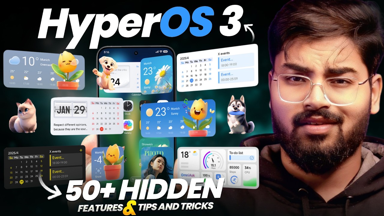 HyperOS 3 Tips and Tricks & Hidden Features 🔥 HyperOS 3.0 Android 16 Features