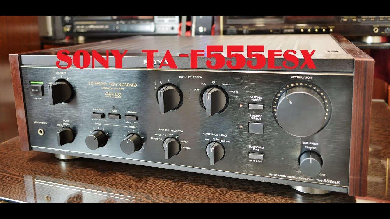 SONY TA-F555ESX II REVIEW ВИДЕООБЗОР С РАЗБОРОМ