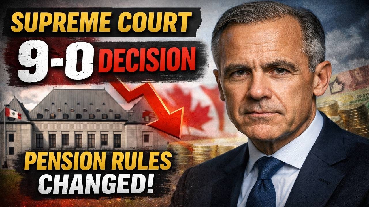 Срочная новость: Верховный суд единогласно (9-0) изменил правила пенсионного обеспечения в Канаде.