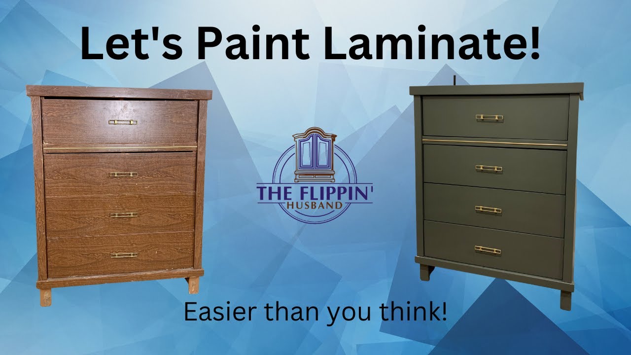 Big Profit from Free Dresser | How to paint Laminate |