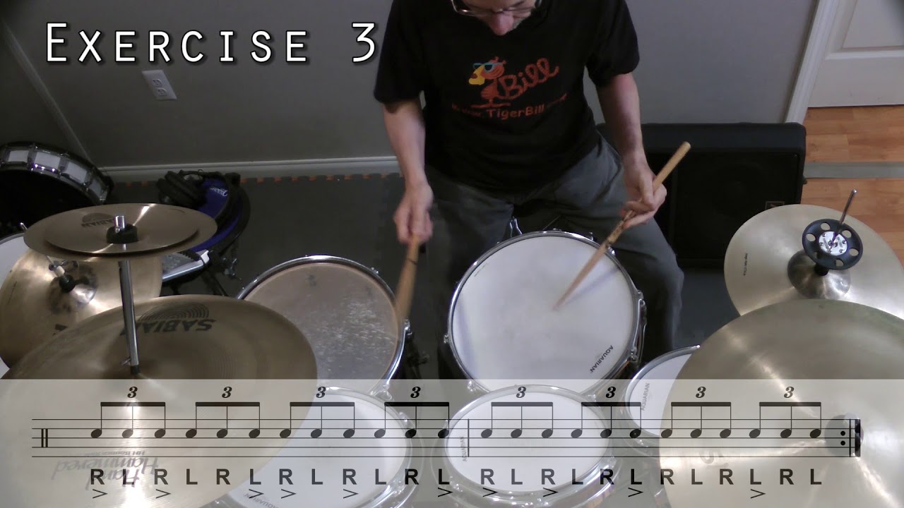 Tiger Bill Video Lesson: Accented Triplets, Buddy Rich Style - Part 1