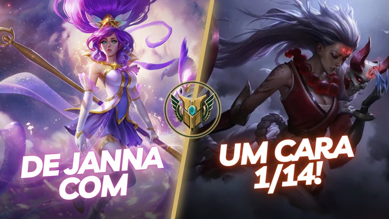 CARREGANDO UMA DIANA 1/14 - JANNA GAMEPLAY - LEAGUE OF LEGENDS WILD RIFT