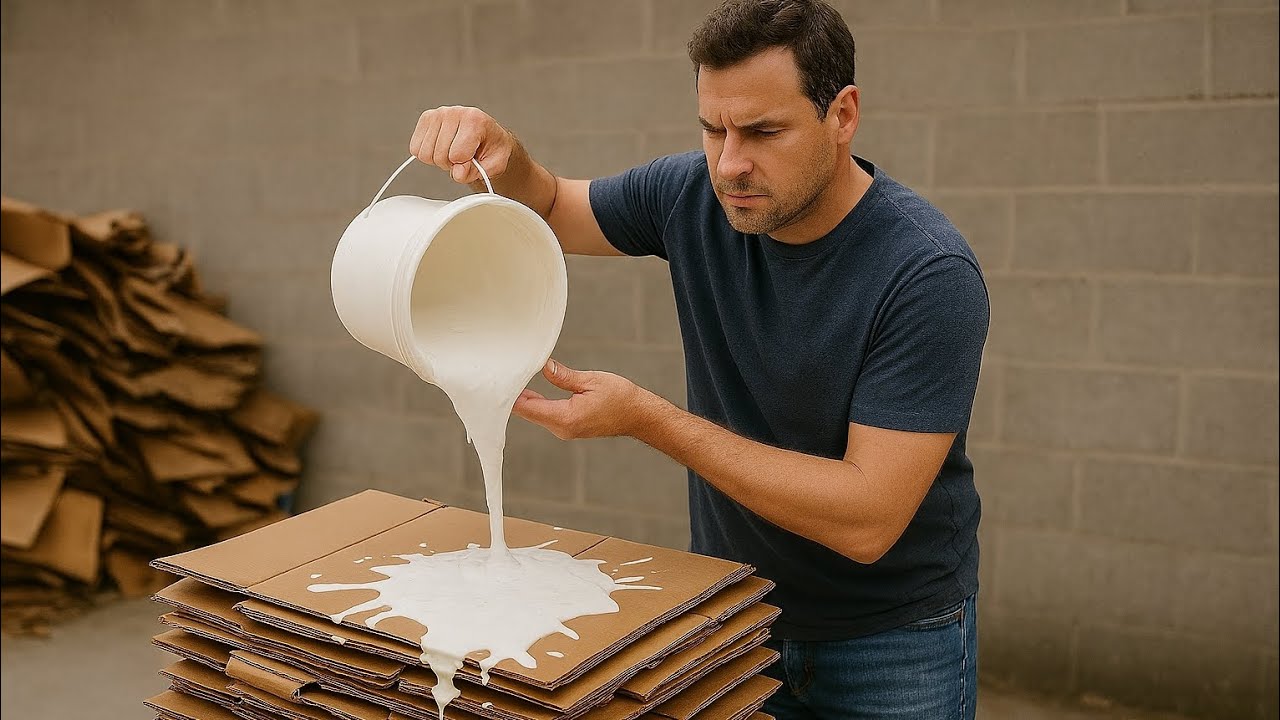 Many people don't know how to do this. Mix plaster slurry with cardboard and you will be amazed. 