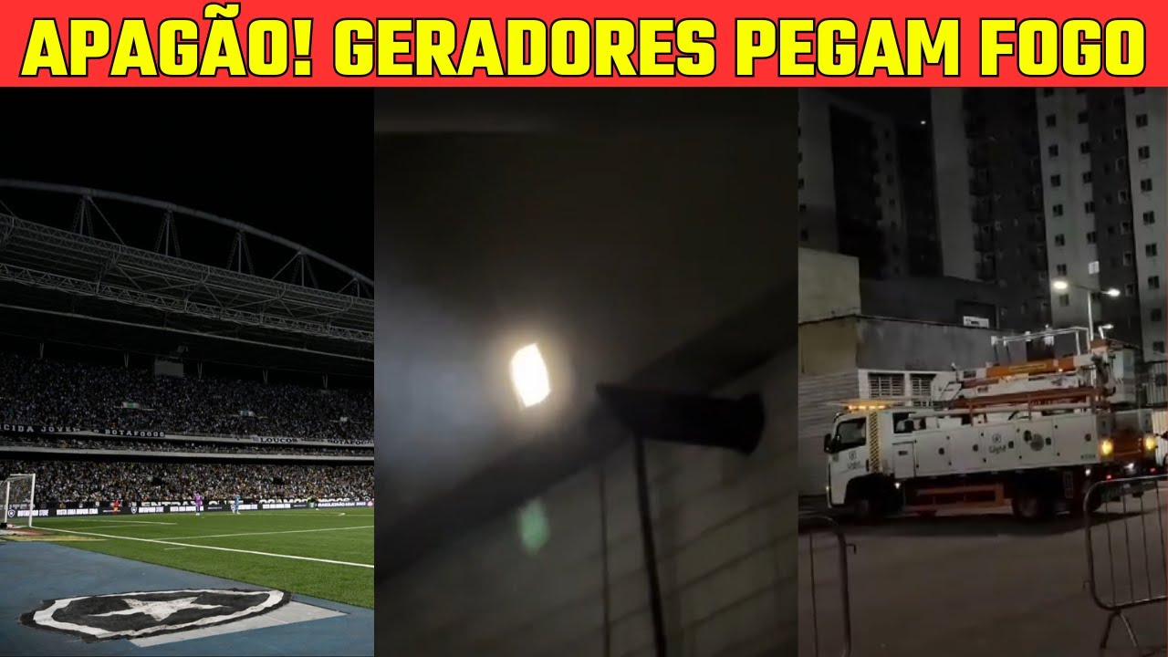 VEJA O MOTIVO DO APAGÃO NO JOGO ENTRE BOTAFOGO X ATHLETICO PR