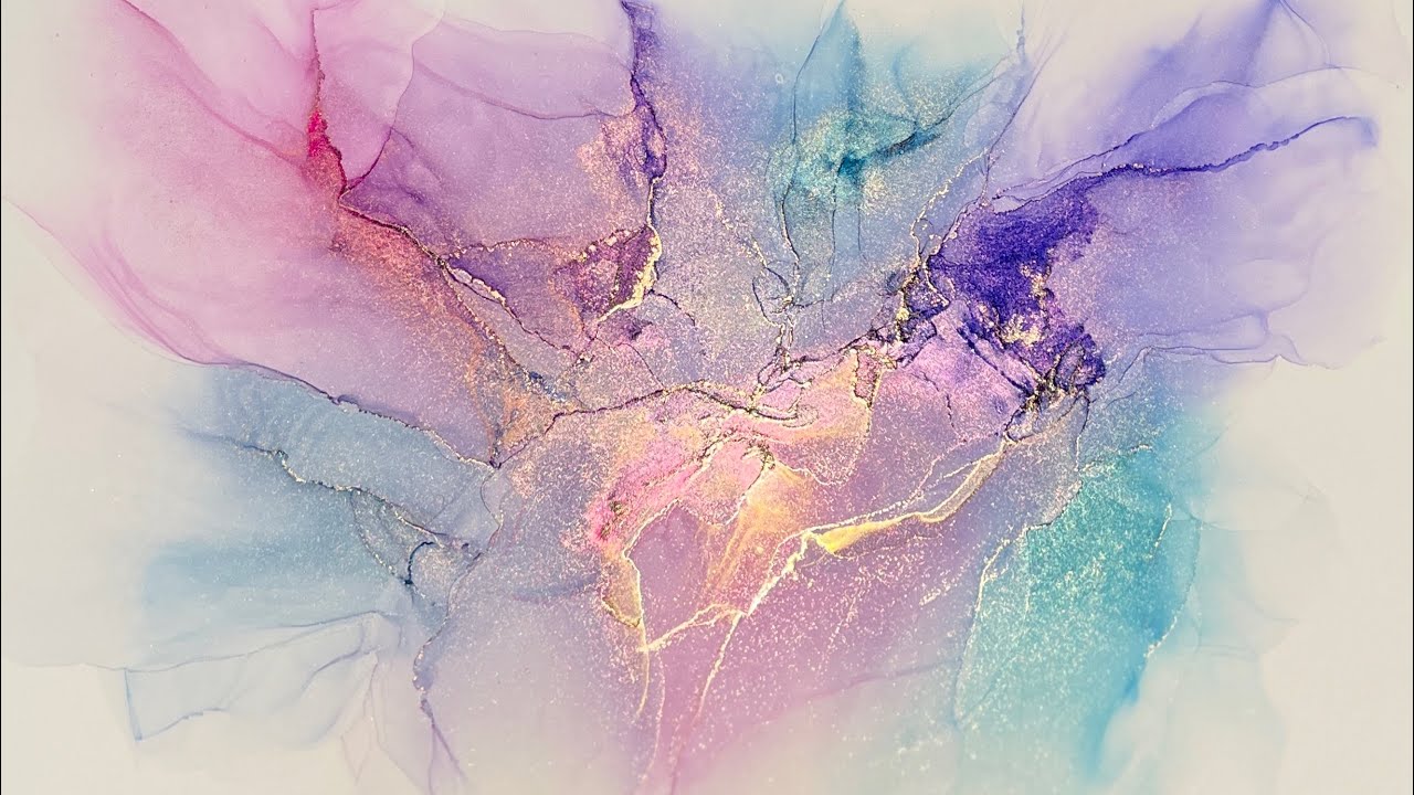 [121] I'm Back!!! Alcohol Ink Art