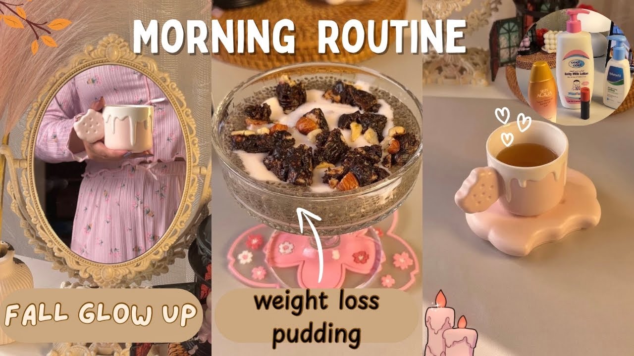 🍂 Fall Morning routine| Weight loss breakfast+ glow up secrets🫧🎀