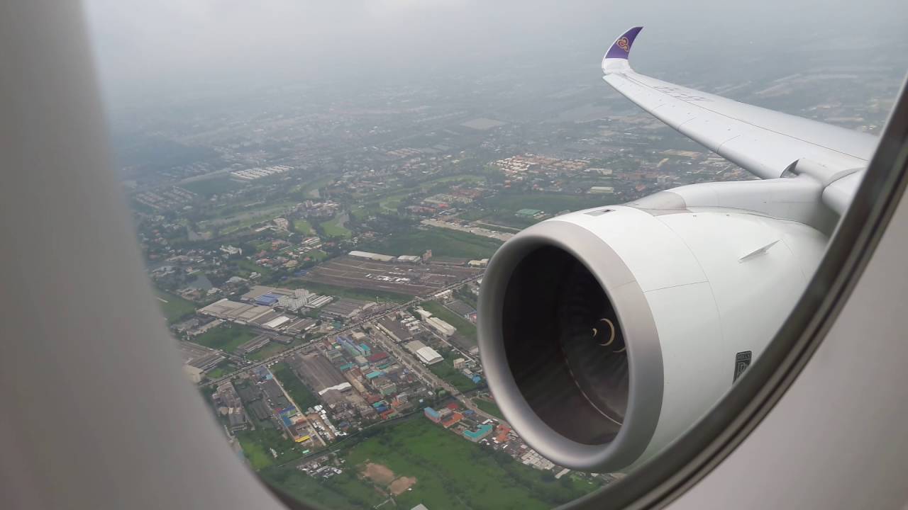 Thai Airways Airbus A350-900 Take Off Sep 13, 2016