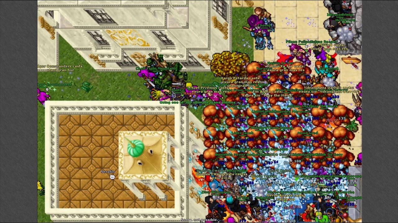 TIBIA [UNICA] WARMODE YALAHAR BATTLE FIRST DAY #1