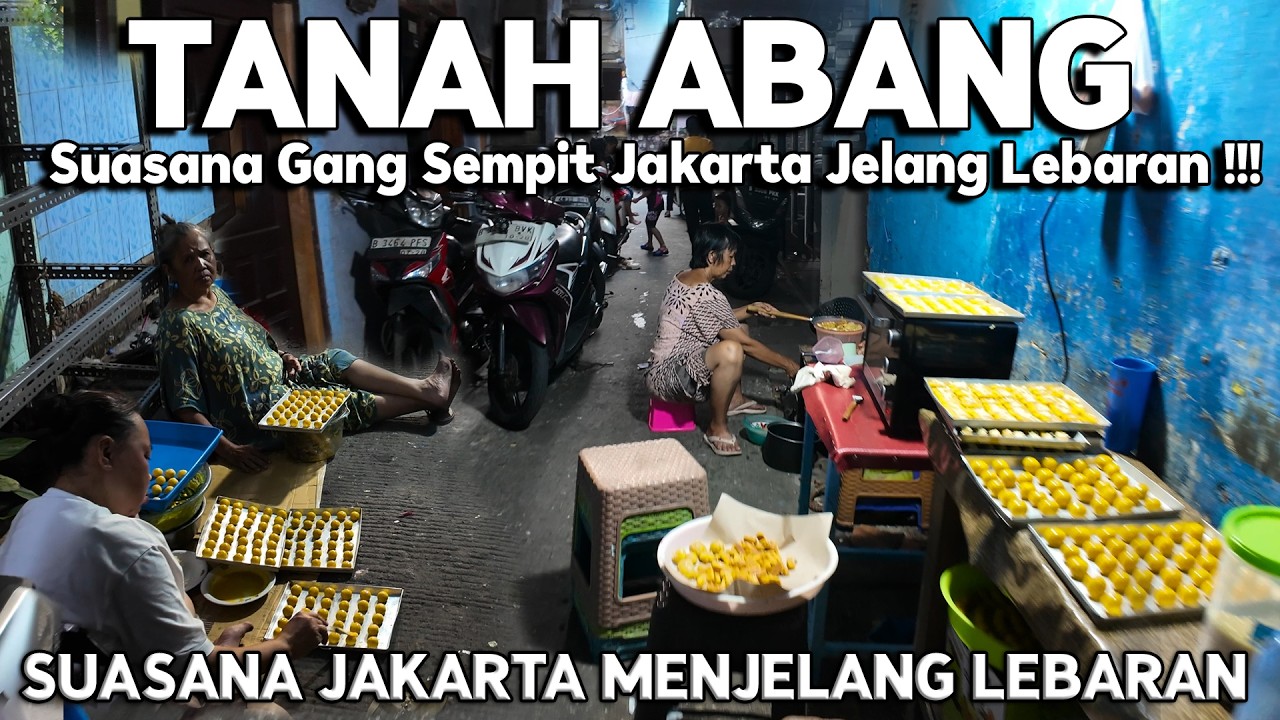 SUASANA SORE DI GANG SEMPIT TANAH ABANG JAKARTA PUSAT | Real Life in Jakarta Indonesia