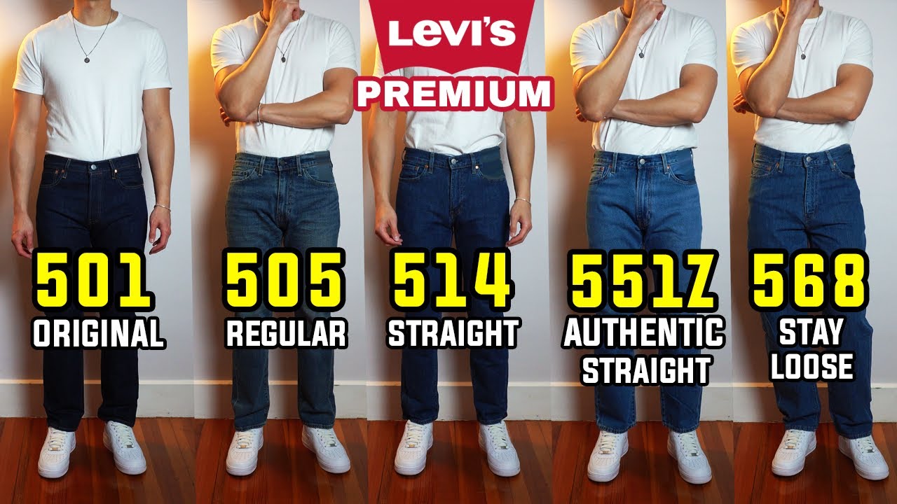 COMPLETE Guide To Levi's Straight Fit Jeans (501, 505, 514, 551Z, 568)