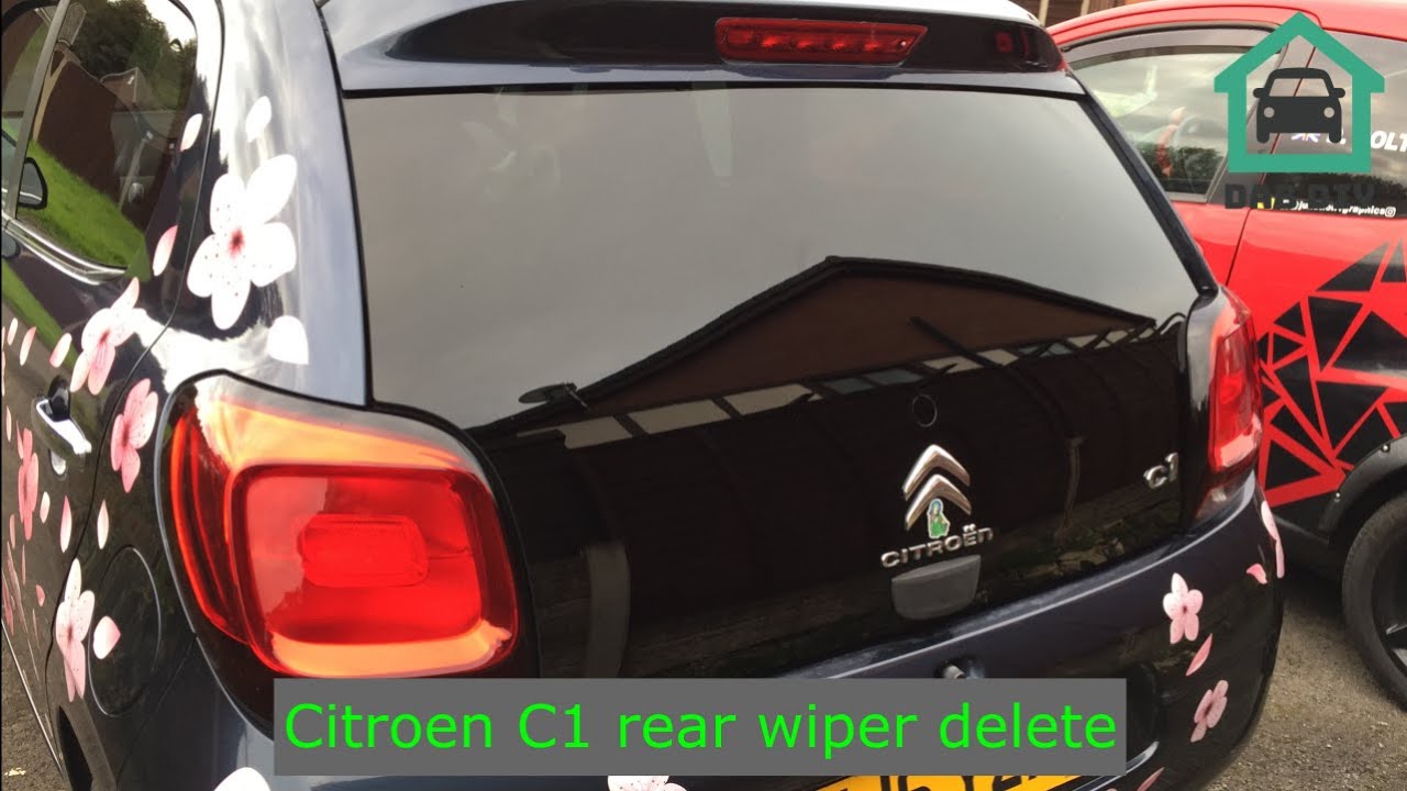 Citroen C1 rear wiper delete