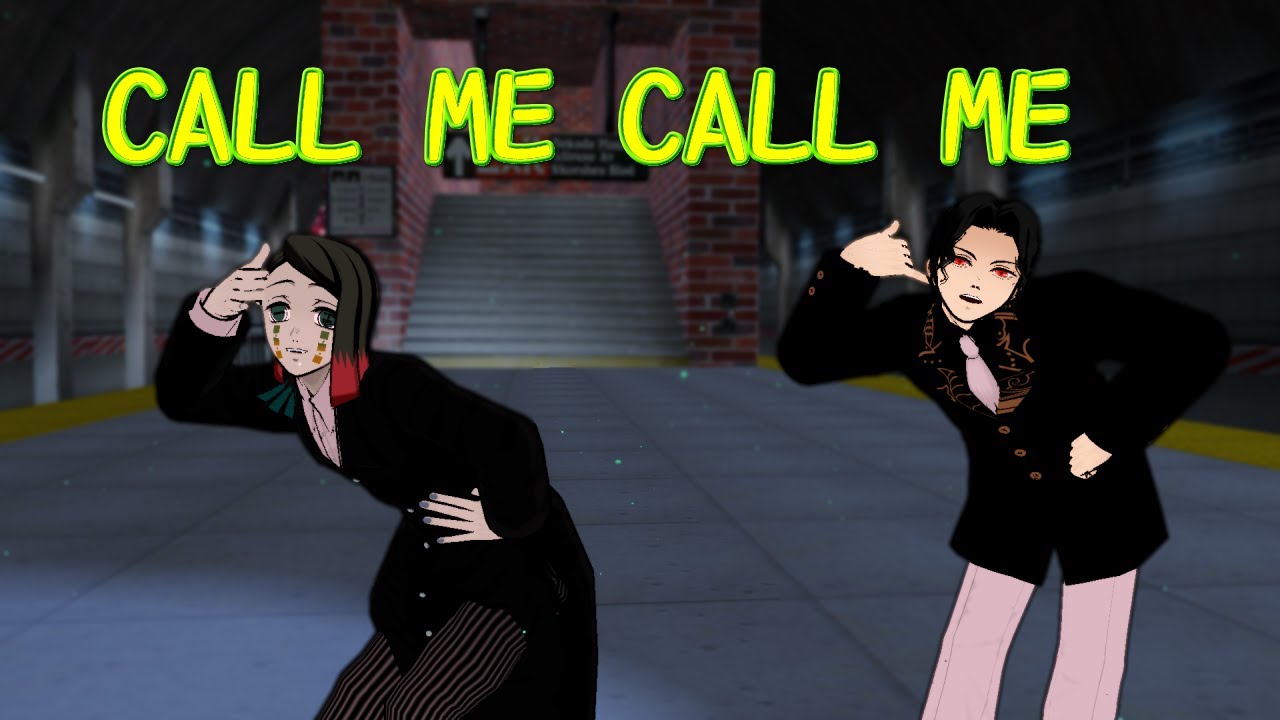 【鬼滅のMMD】下弦の壱 魘夢と無惨様が「CALL ME CALL ME」アニメ風味