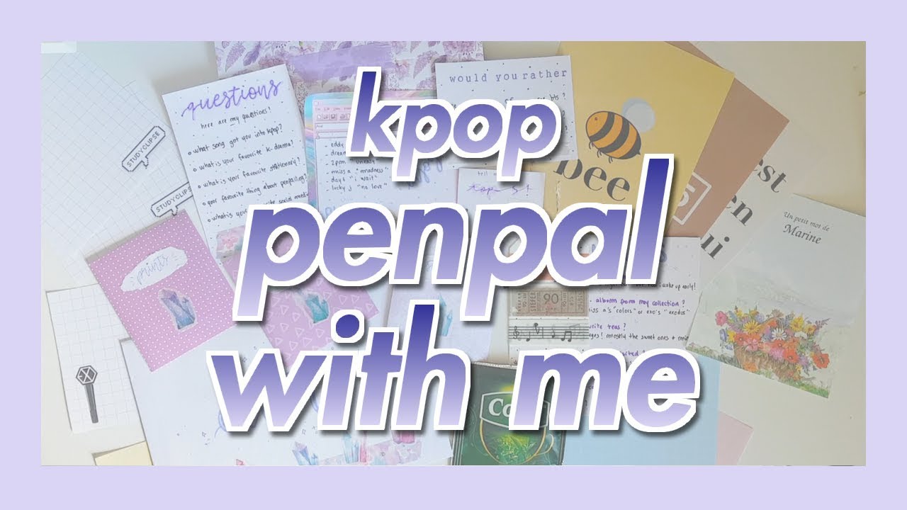 kpop penpal with me #8 | purple theme