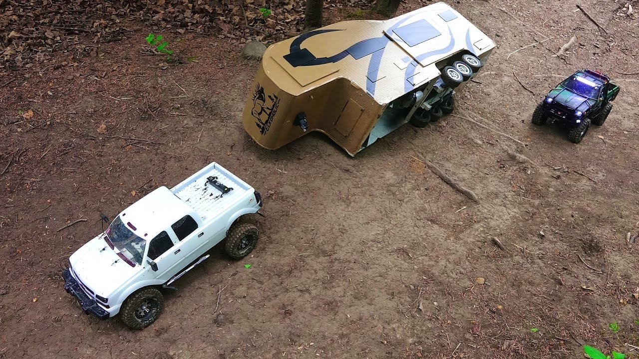 RC ADVENTURES - Camper Trailer Rollover - Chevy Duramax & Toyota Hilux