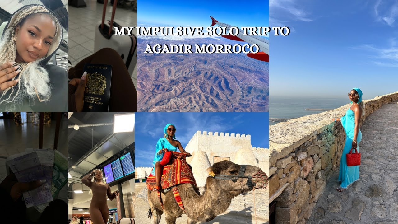 TRAVEL VLOG: I Got Bored So I Booked An ALL-INCLUSIVE SOLO TRIP To AGADIR MORROCO.