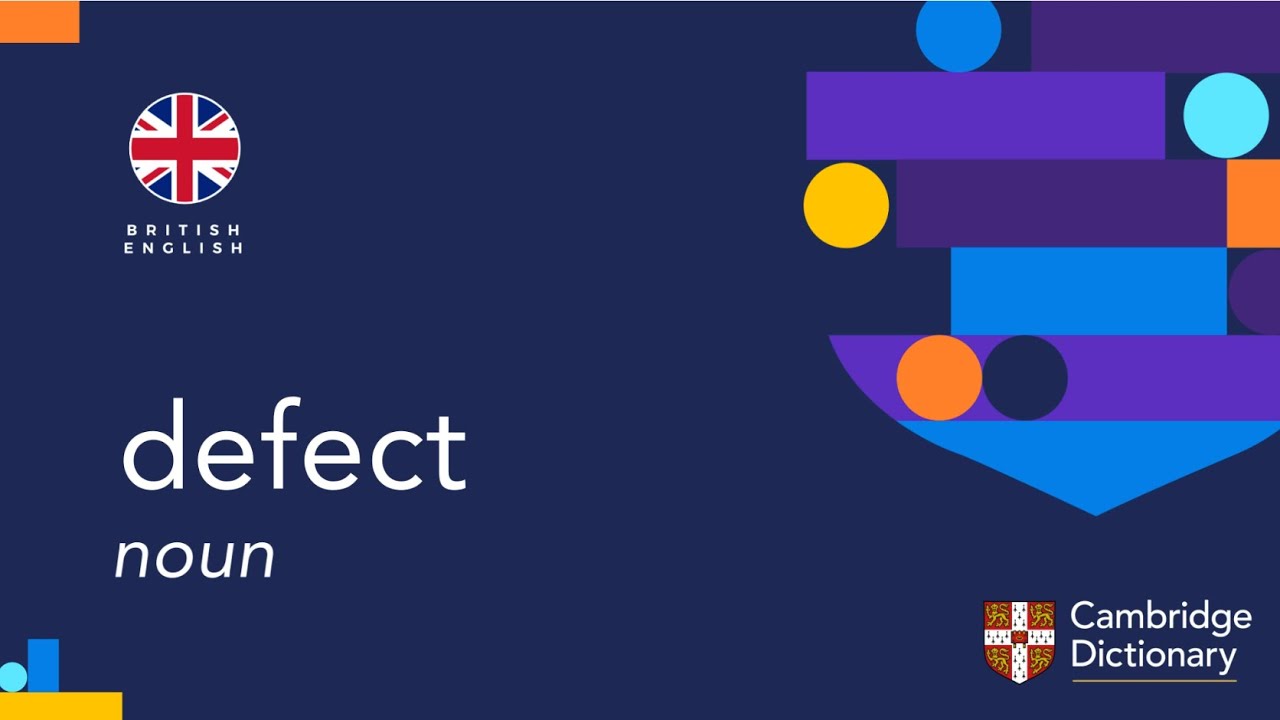 How to pronounce defect (noun) | British English and American English pronunciation