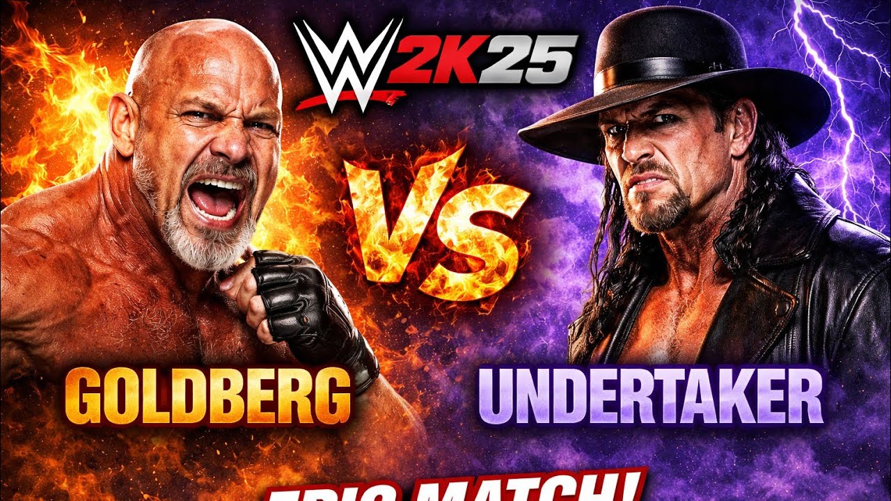 WWE 2K25 Goldberg Vs Undertaker Match 
