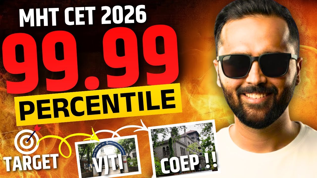 MHT CET 2026🔥 Target COEP & VJTI | 99.99 Percentile Strategy | Pradeep Giri Sir
