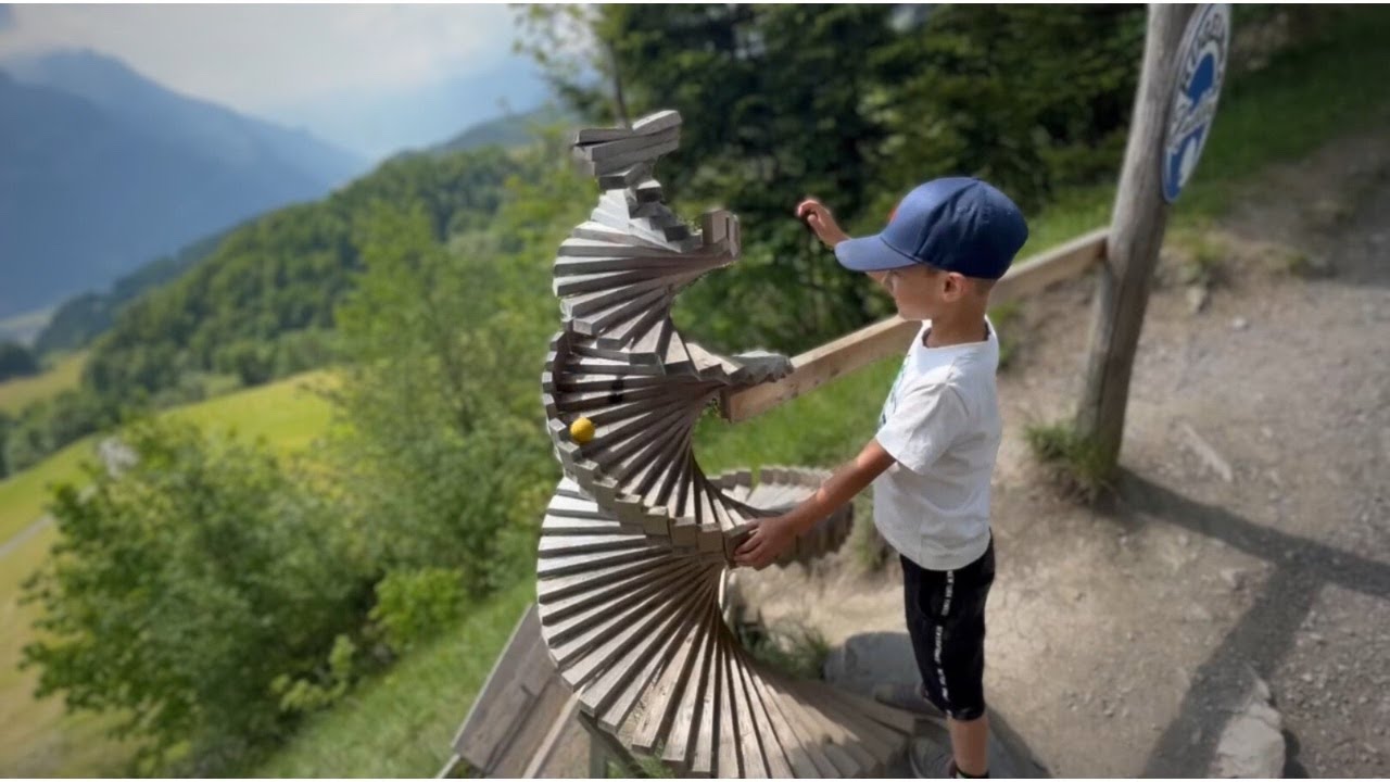 The best outdoor MARBLE RUN in Switzerland (What to do with kids in Switzerland #10)