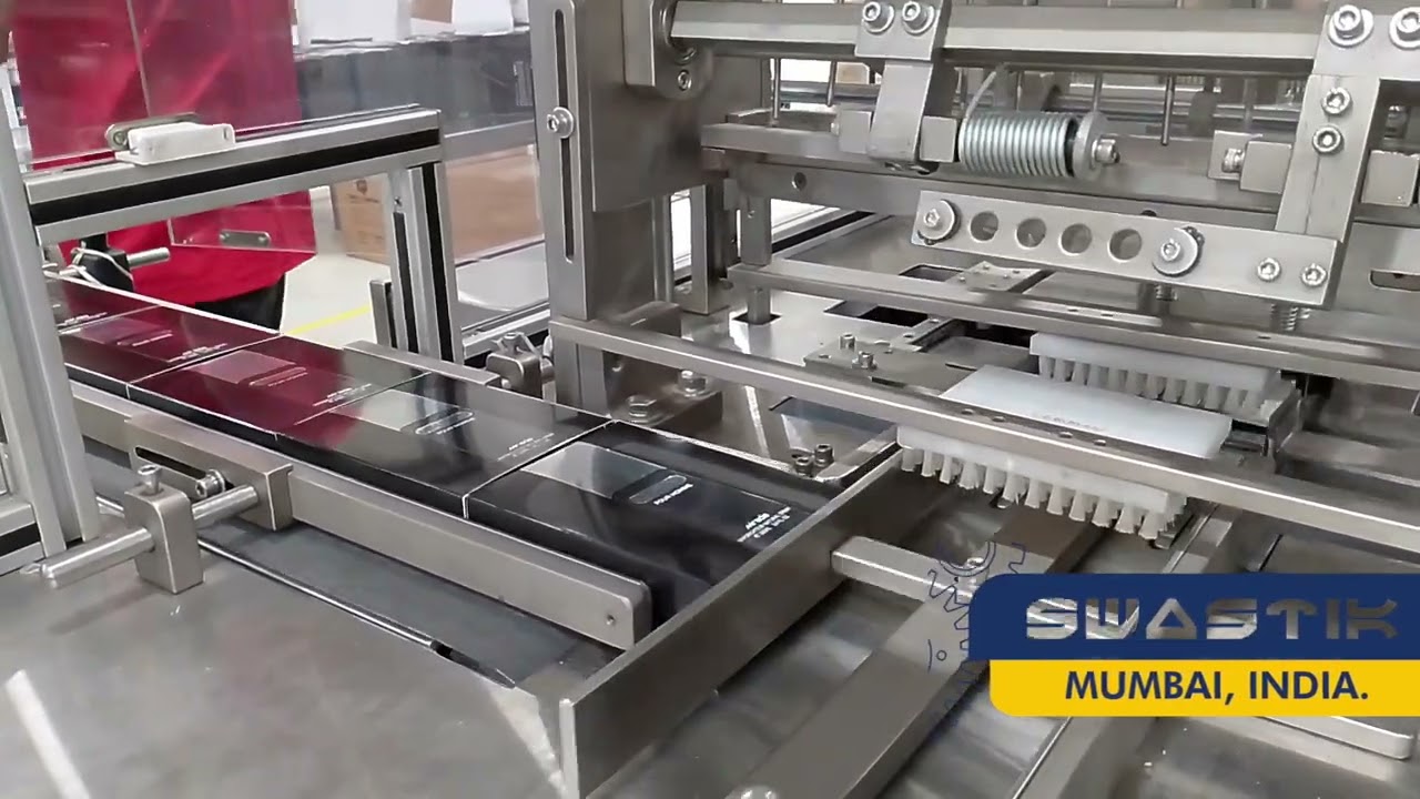 Swastik's Auto Perfume Box Carton Overwrapping Machine