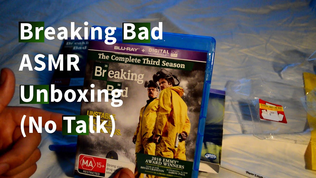 ASMR Breaking Bad DVD Unboxing (No Speaking)