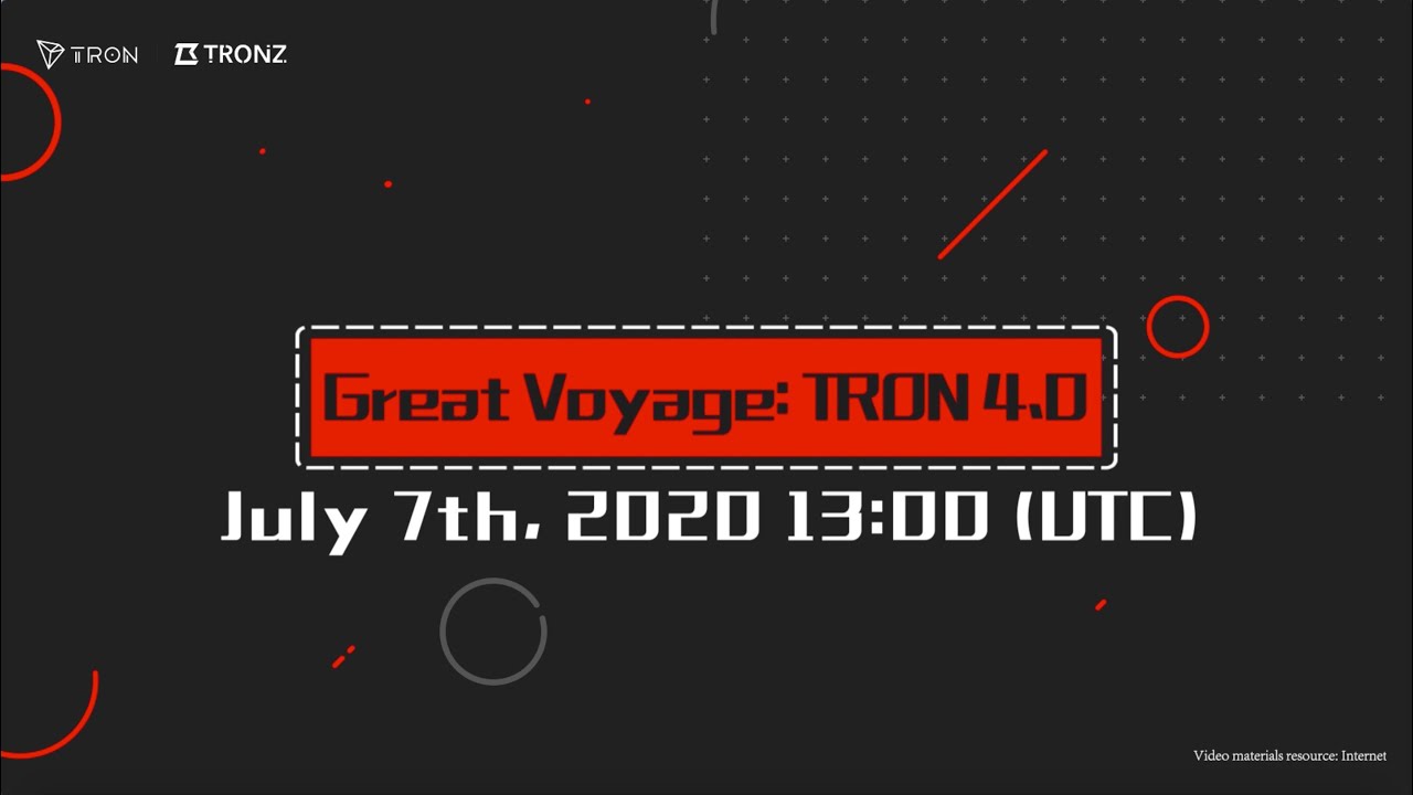 Great Voyage: TRON 4.0 Online Conference
