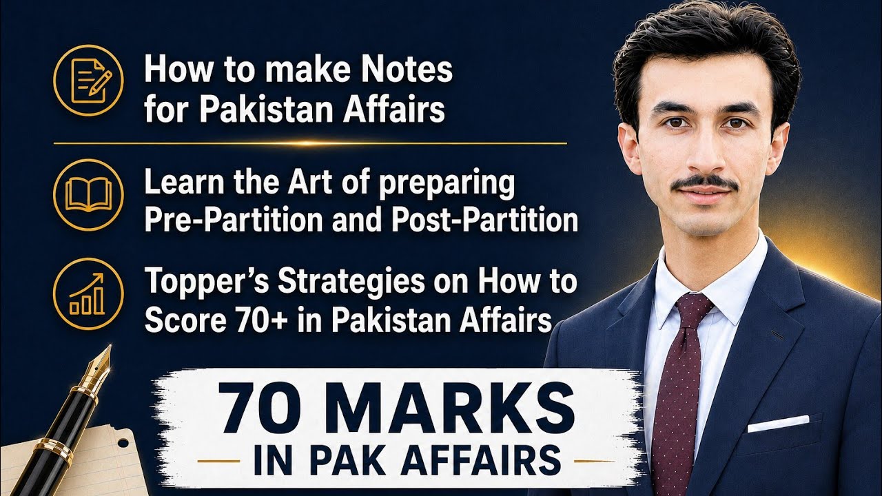 Strategies and Notes-Making Techniques for Scoring Well in Pak Affairs. #css # pak affairs 