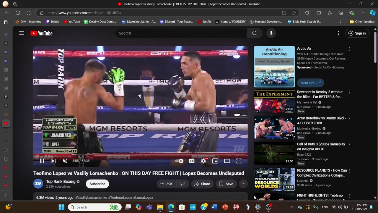 Lomachenko Lopez round 3-8 Film Study
