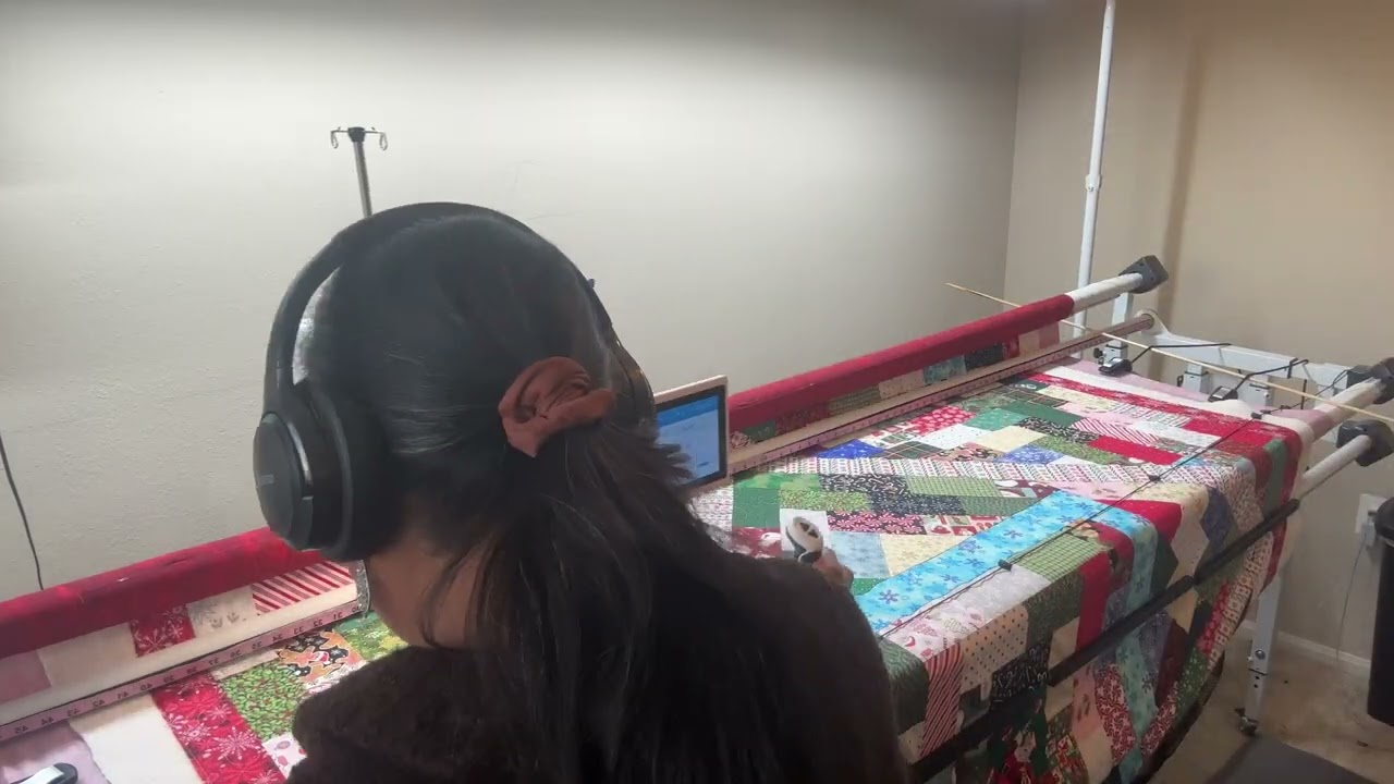 🎄Quiltmas Day 11: Quilting Realities: Idler Bar Issues, Ripping Stitches & Christmas Quilt Progress