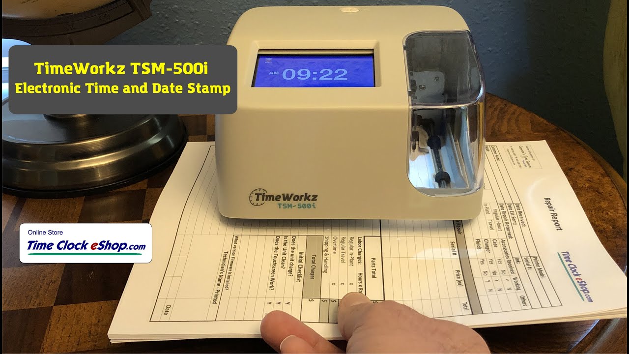 Electronic Time and Date Stamp by TimeWorkz