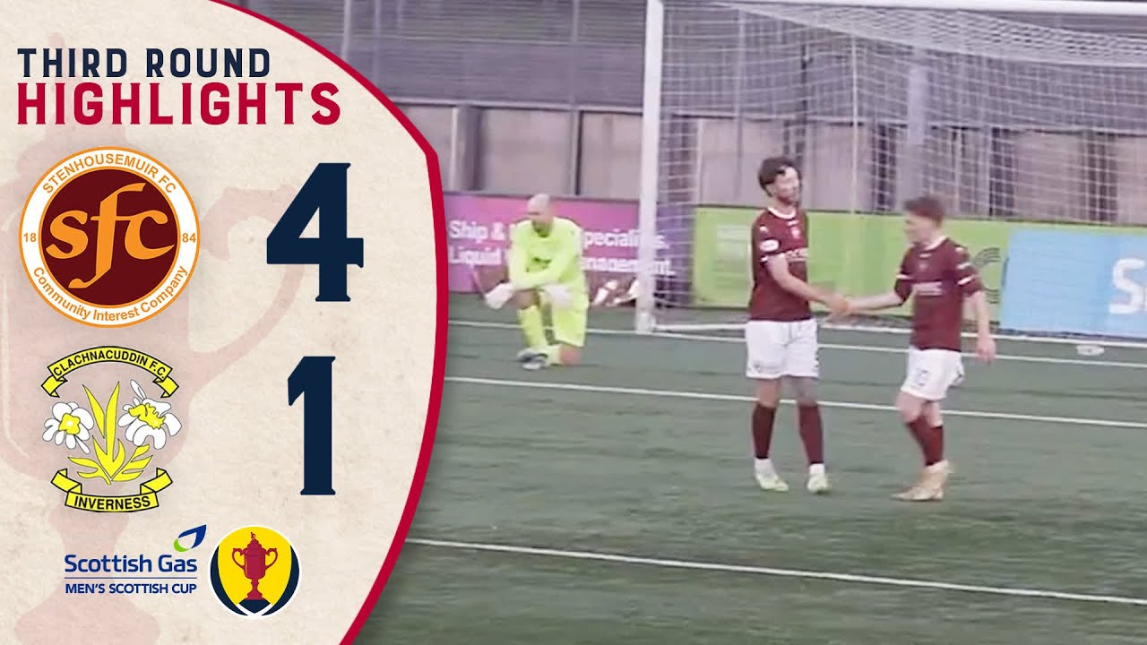 Stenhousemuir v Clachnacuddin | Scottish Gas Men's Scottish Cup Third Round Highlights