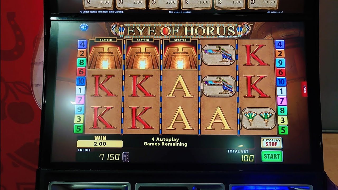 Eye of Horus & Thai Flower. *BONUSES* UK Bookies Slots Machine.