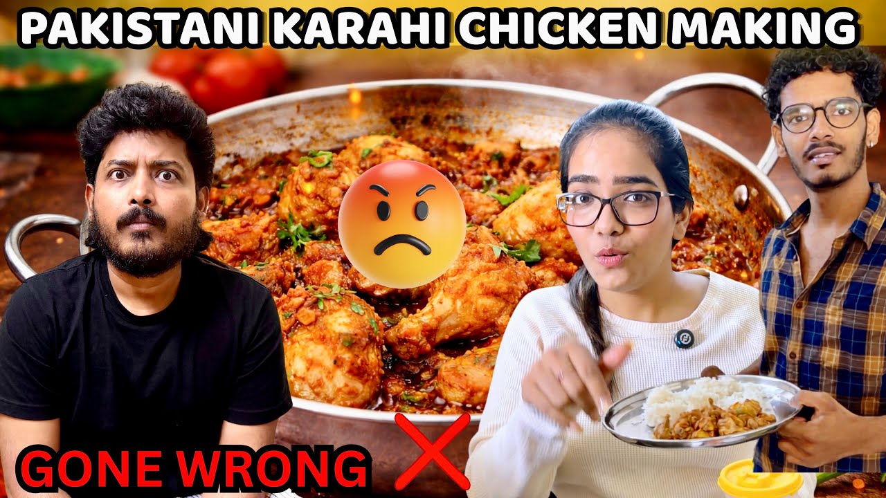PAKISTANI KARAHI CHICKEN MAKING GONE WRONG 😑 ❌ | Cook With Anjali 👩‍🍳 | Anjali Prabhakaran 