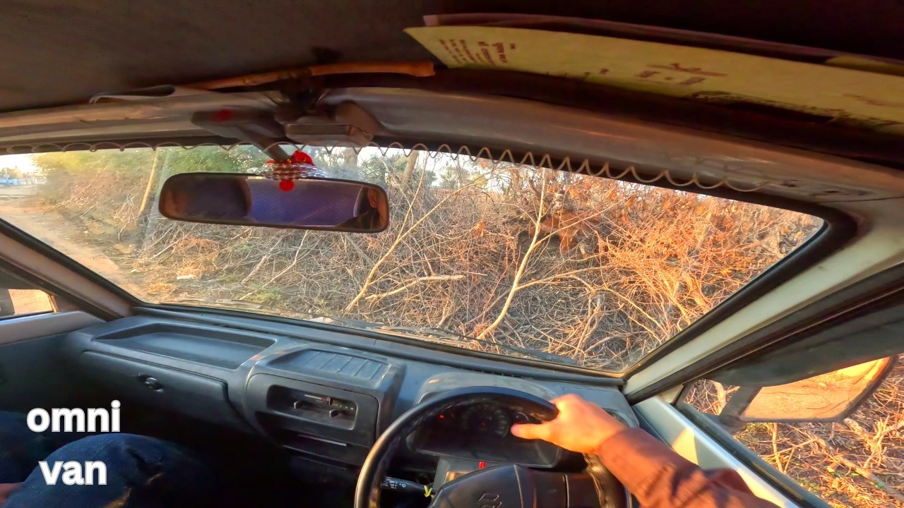 Driving omni van In Village OFF ROAD😰