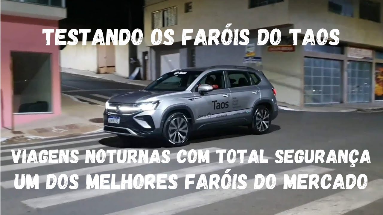 Na Rodovia à Noite com o Taos Highline 2022 - Testando a Tecnologia IQLight!!!