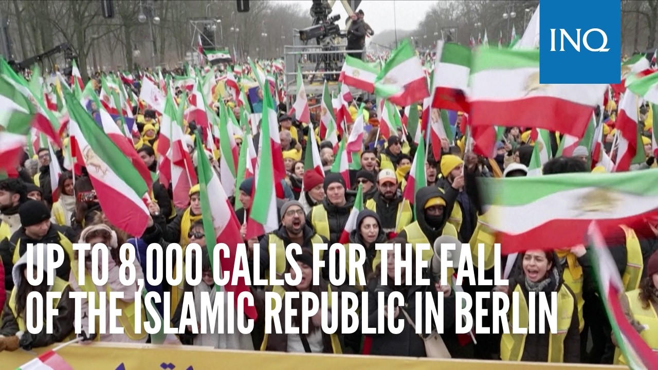 Up to 8,000 calls for the fall of the Islamic Republic in Berlin