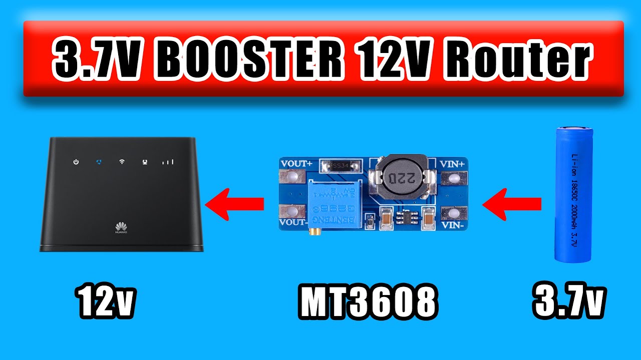 Boost Your Voltage From 3.7v To 12v With Mt3608 | Dc To Dc Step Up Converter