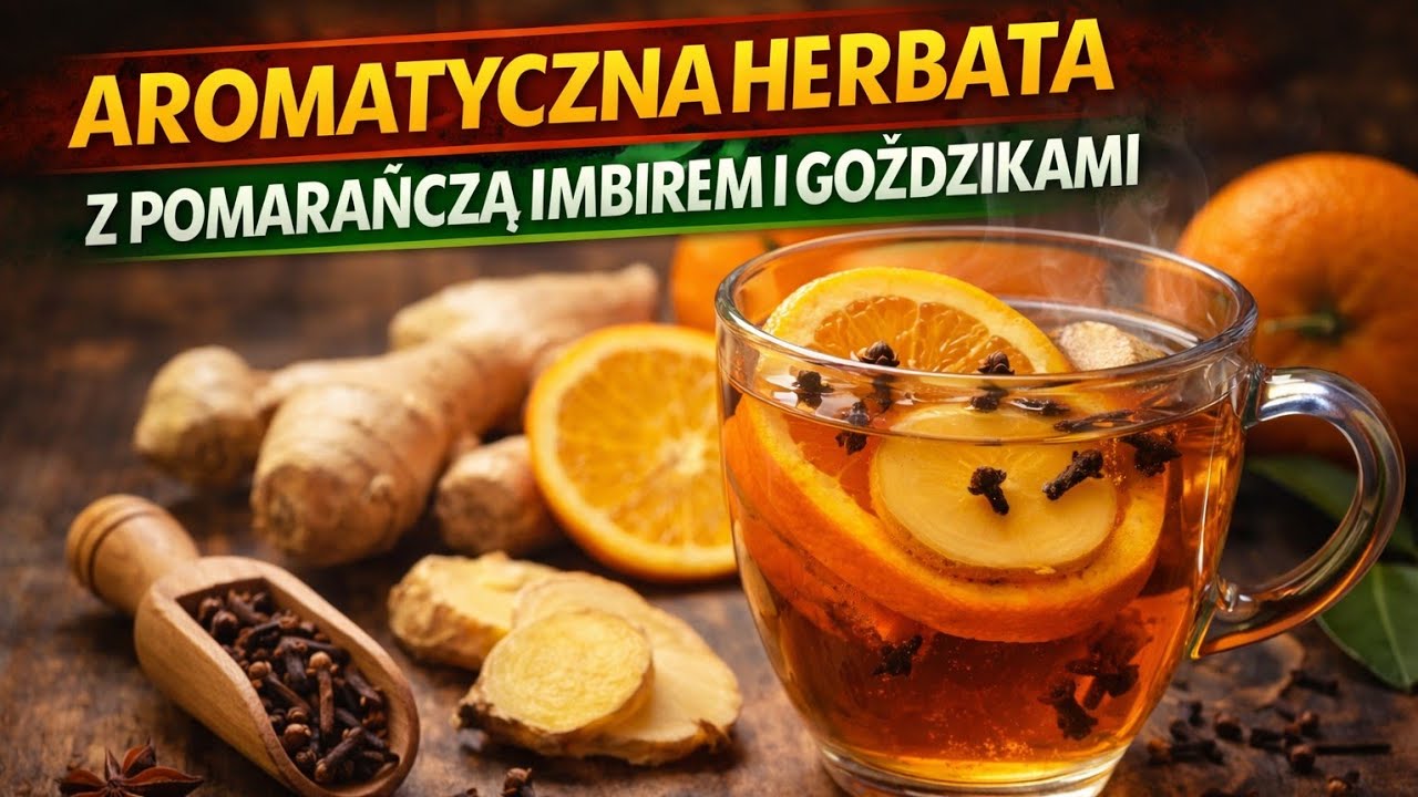 HIT! Aromatyczna herbata z pomarańczą imbirem i goździkami  | MajkelGotuje