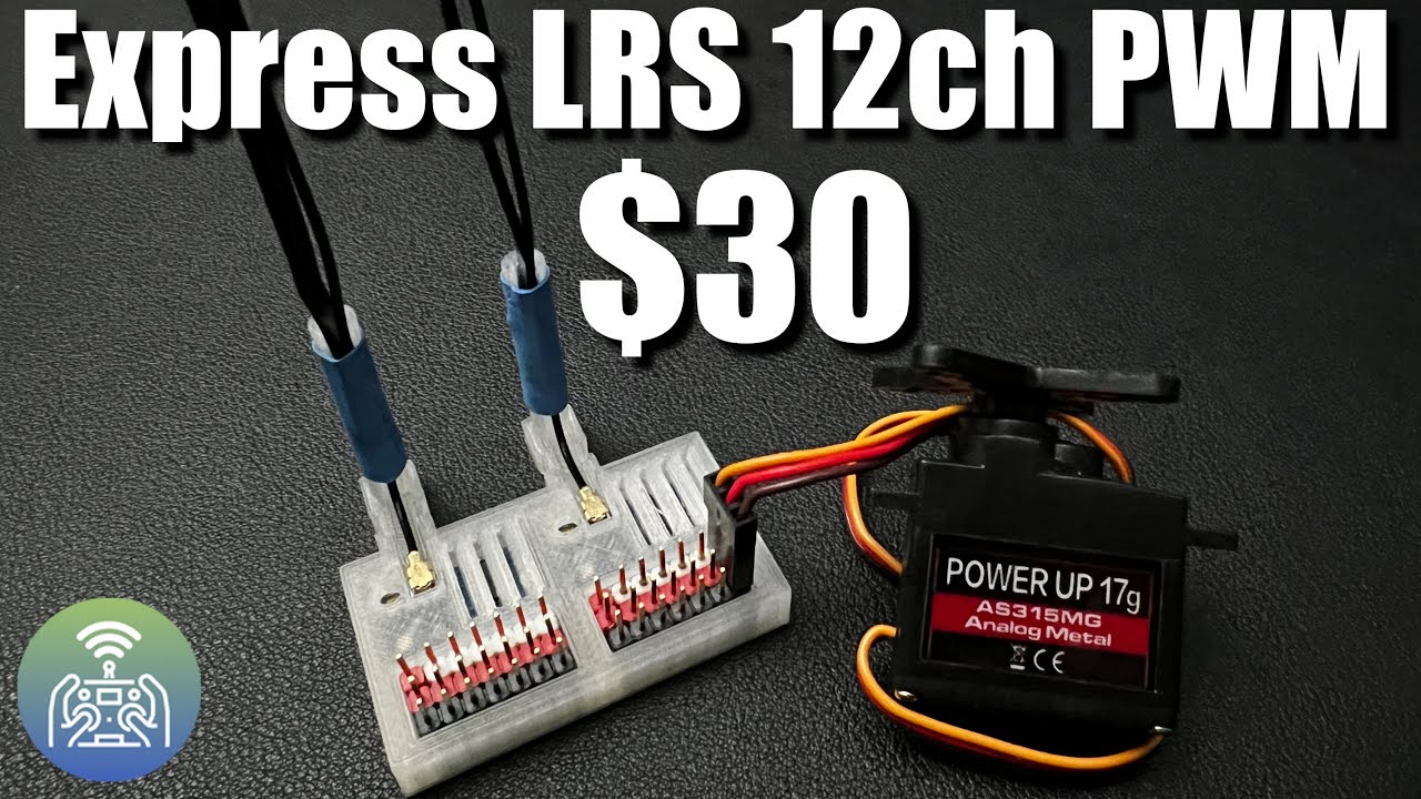 Express LRS 12 channel PWM with two Matek R24-P6 receivers
